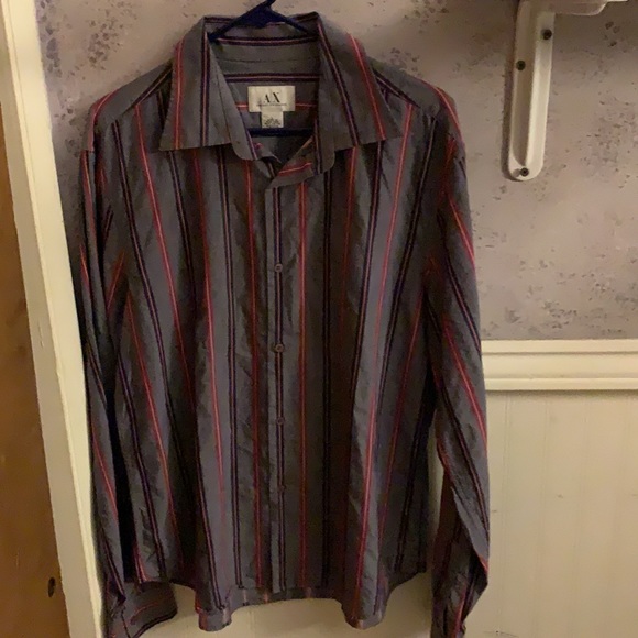 Armani Exchange Button Up Long Sleeve Shirt - Picture 2 of 4